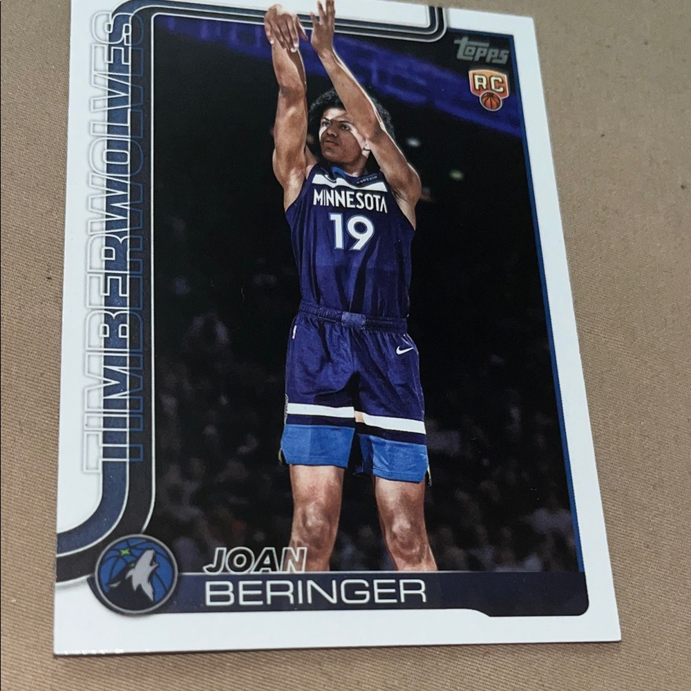 Joan Beringer Timberwolves Rookie Card 
Basketball Topps